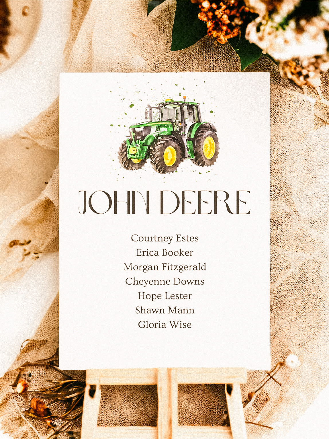 Tractor Brand Table Name Lists