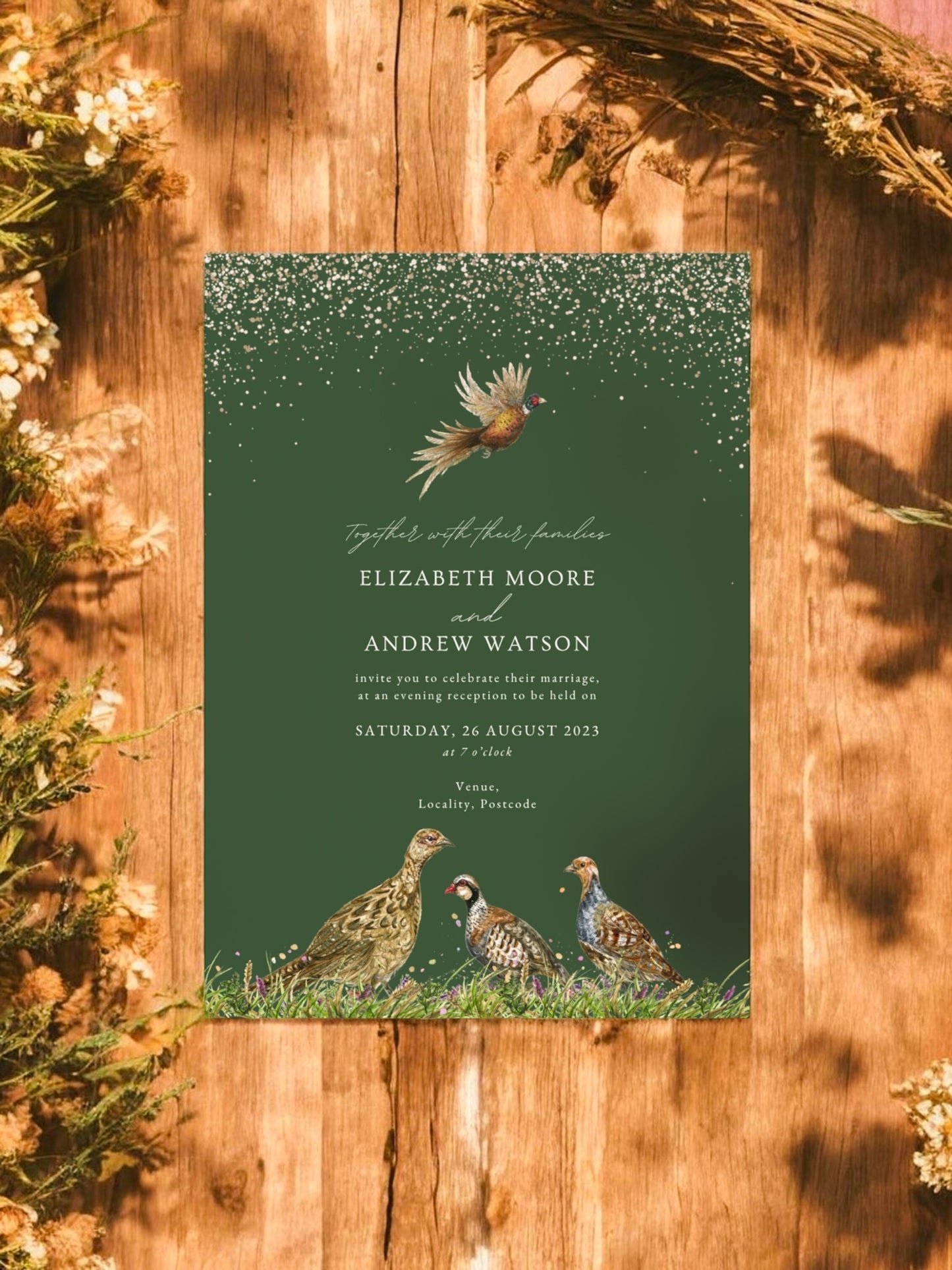 Sparkle Drop & Game Bird - Green