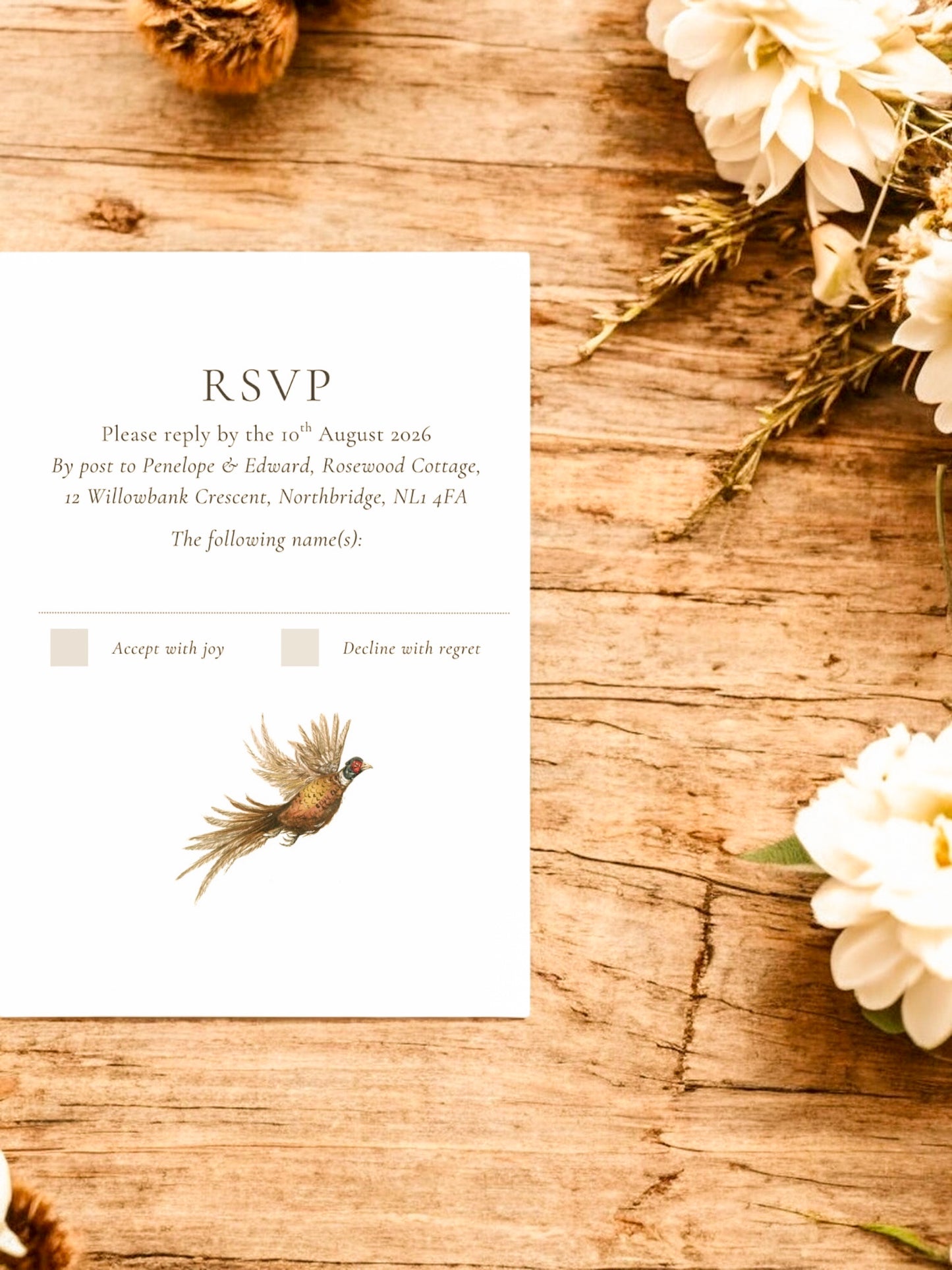 Simplified Woodland - Full Range - Invite, Menu, RSVP, Information Sheet