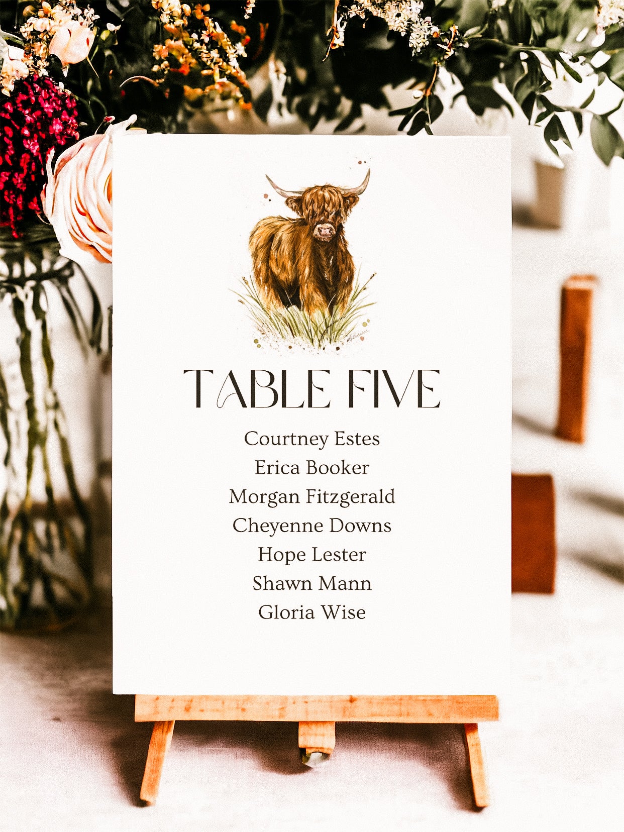 Modern Table Name Lists