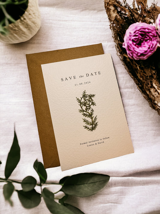 Save the Date Card - Fern