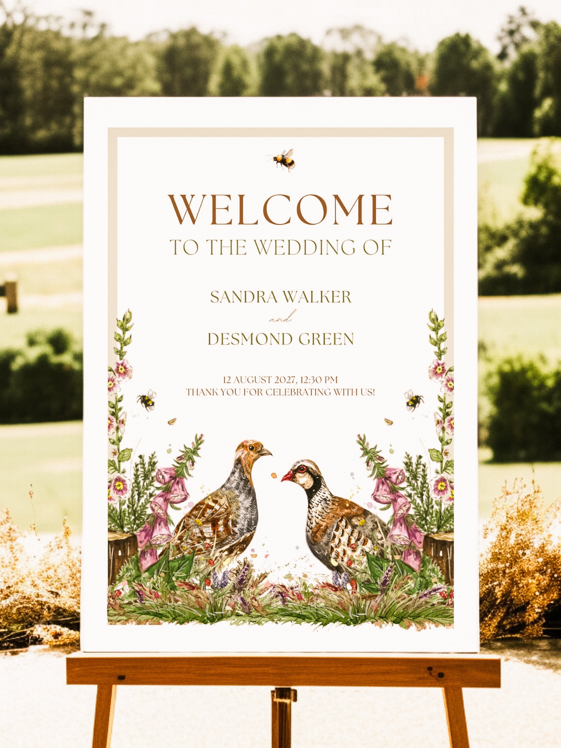 Whimsical Woodland Welcome Sign