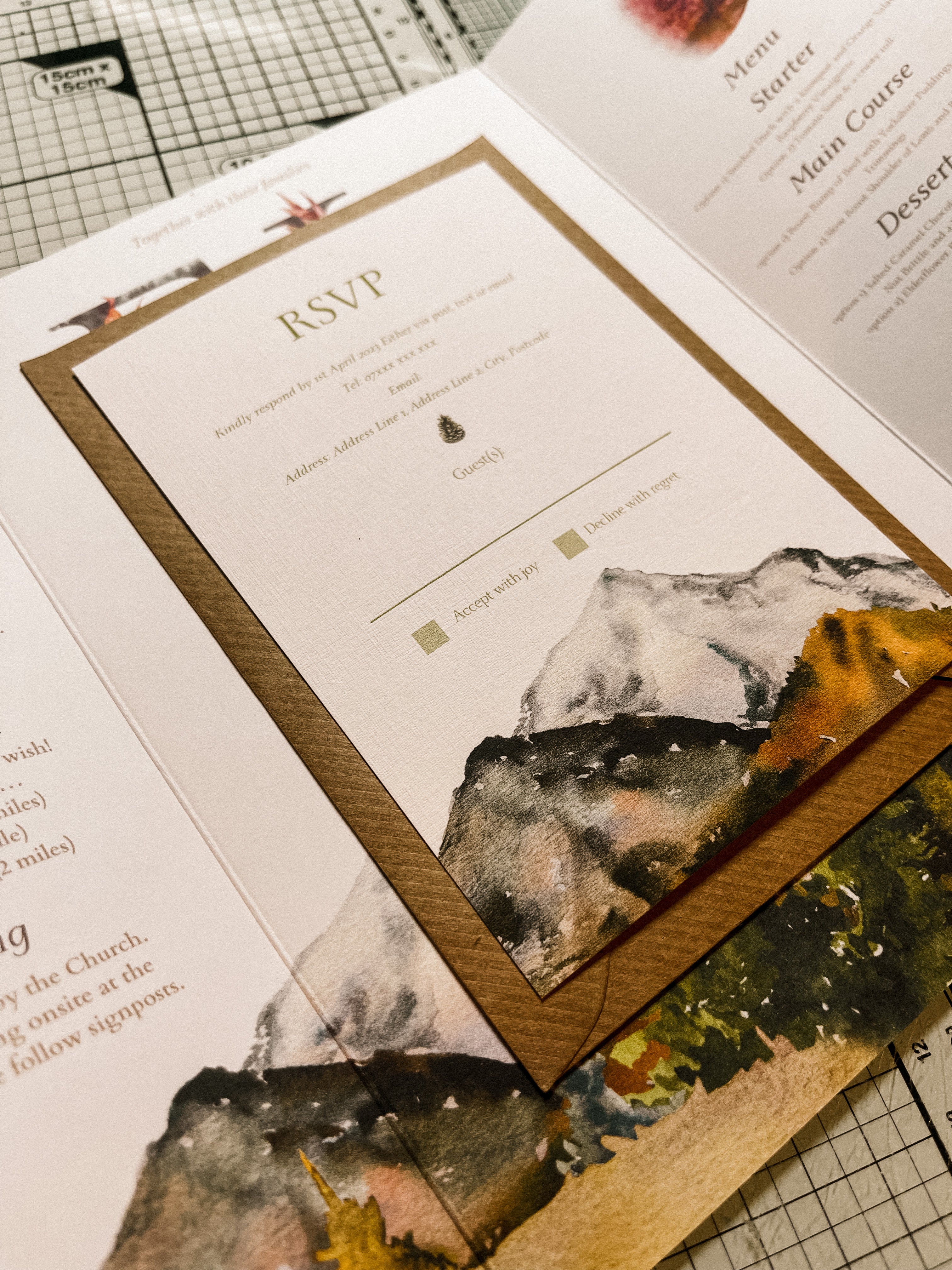 Wilderness Gatefold Invitation