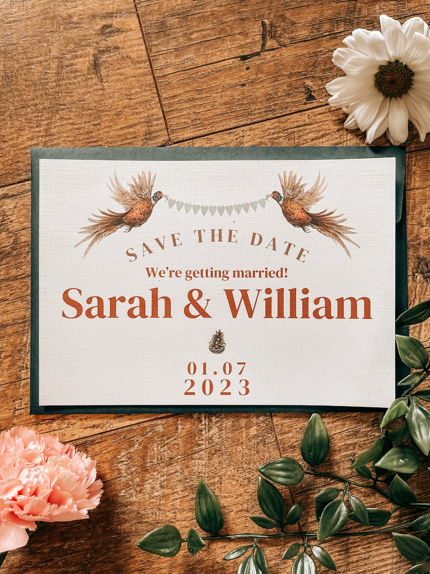 Pheasant Banner Save the Date