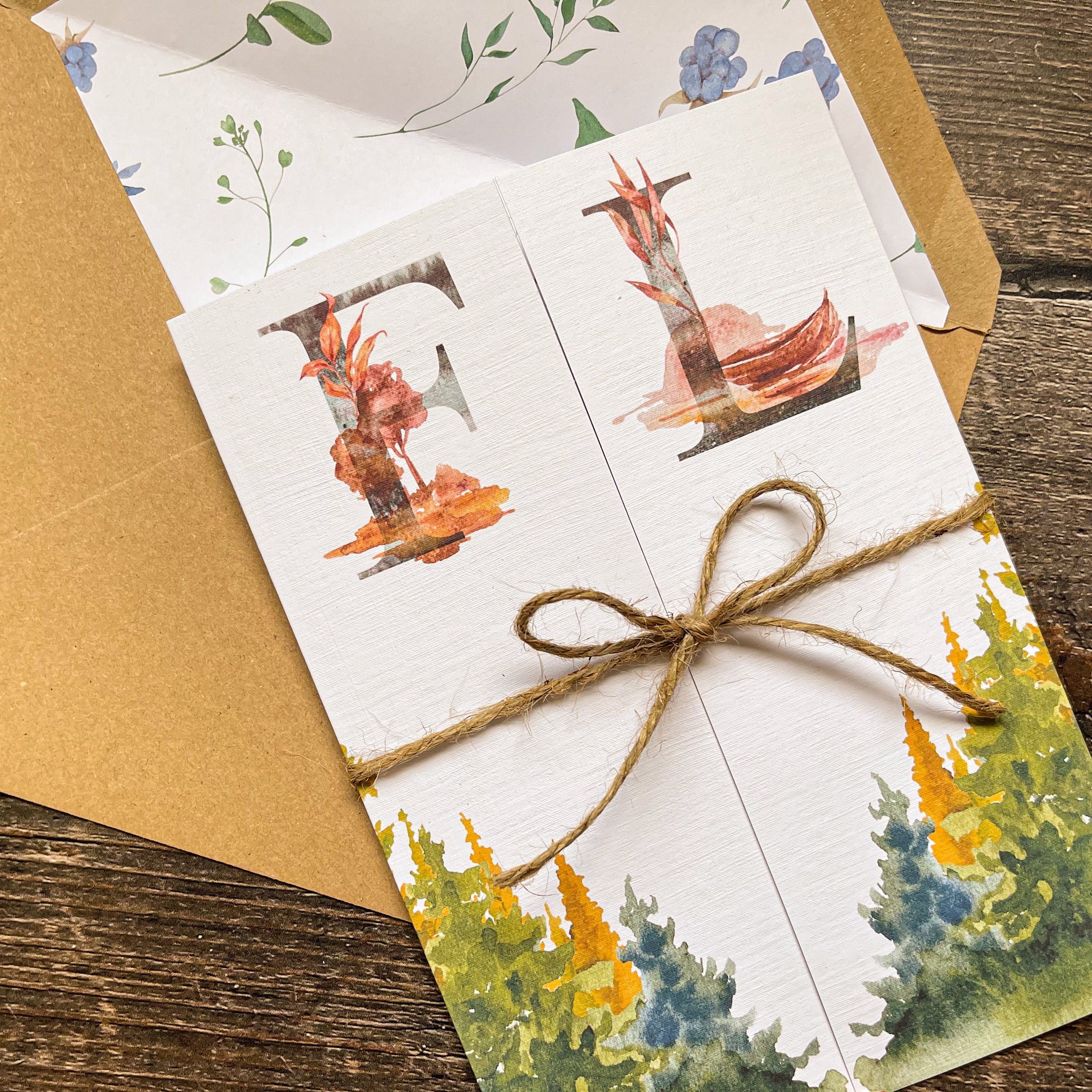 Wilderness Gatefold Invitation