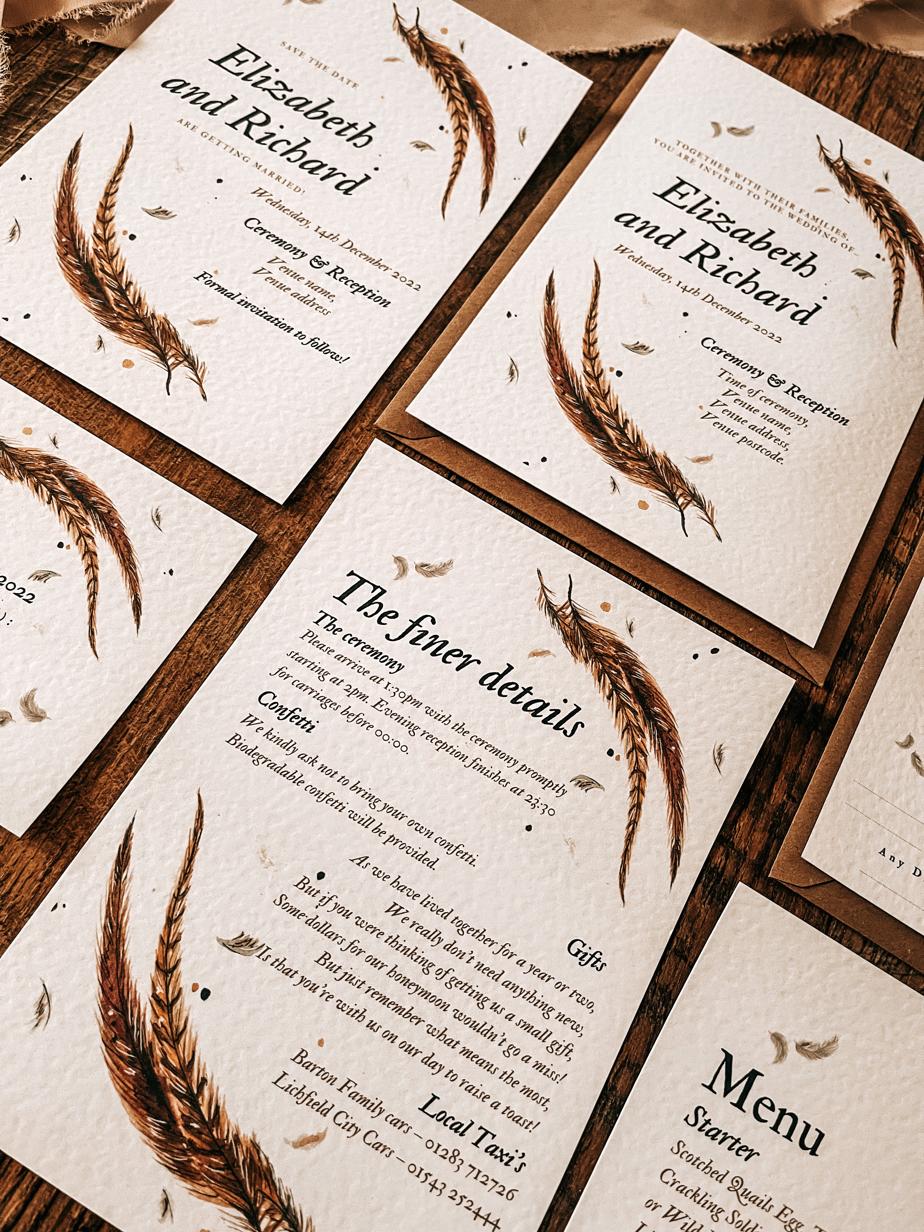 Pheasant Tail Feathers - Full Range