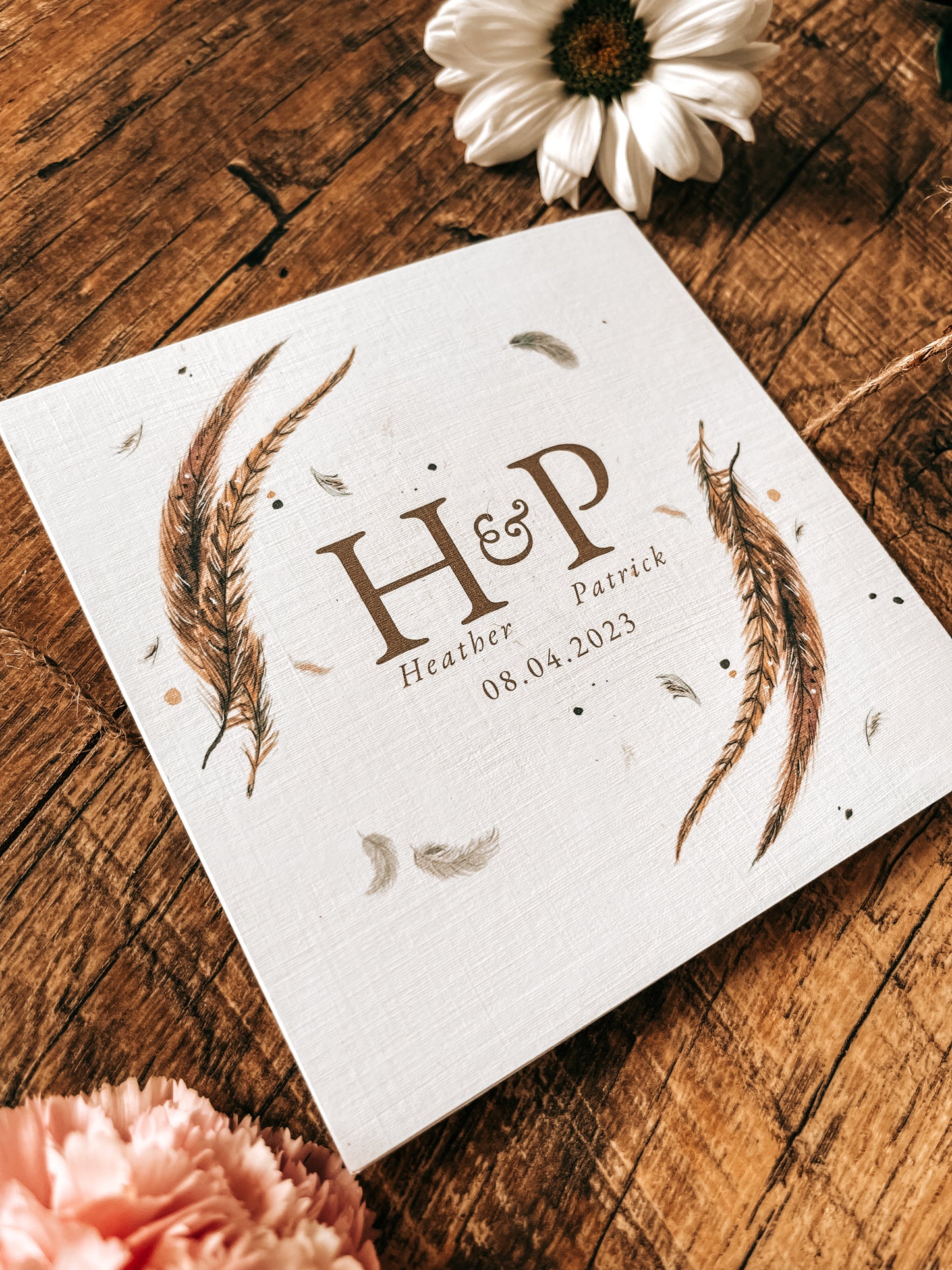 Trifold Pheasant invitation