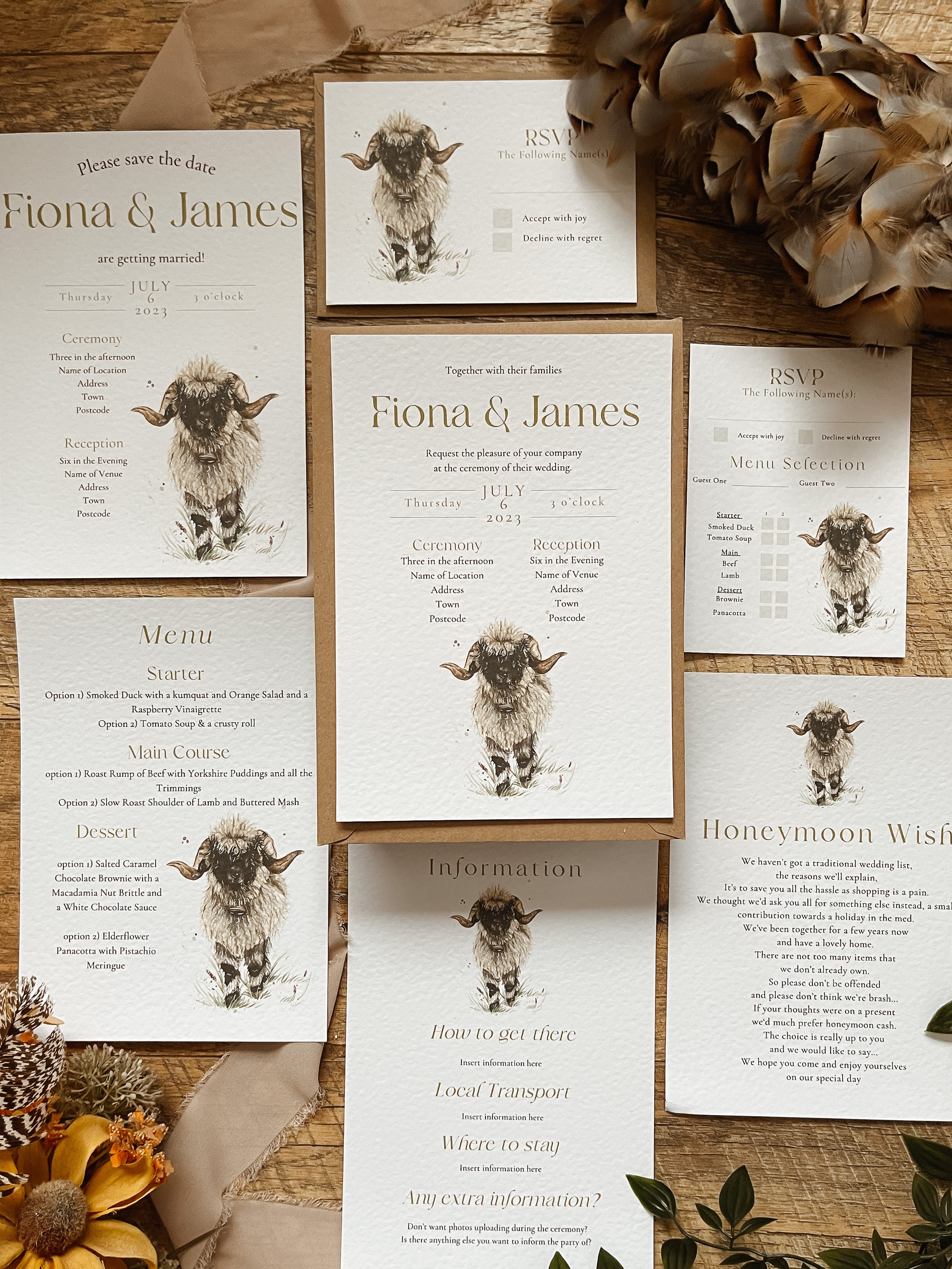 Valais Blacknose Sheep - Full Range