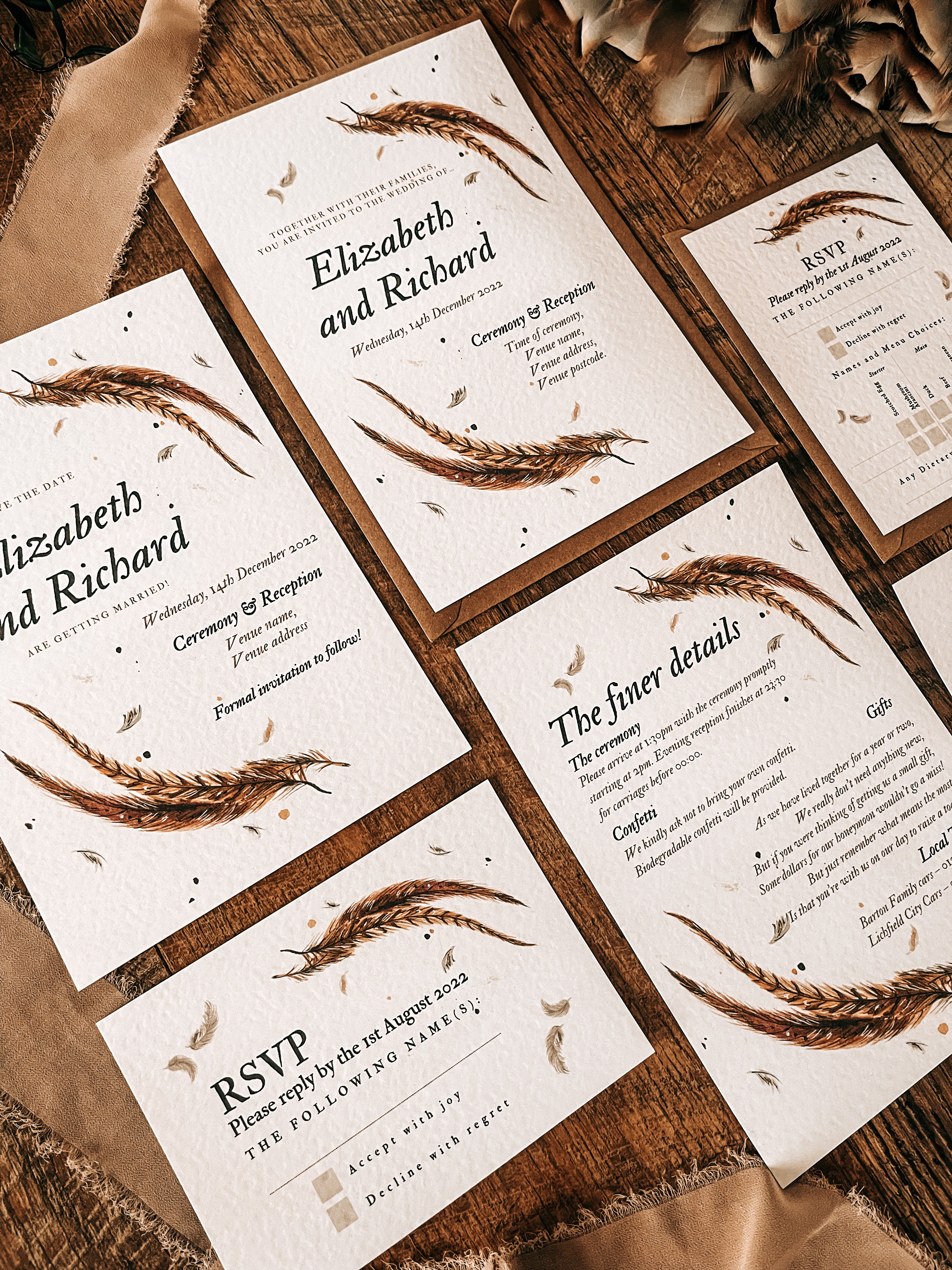 Pheasant Tail Feathers - Full Range