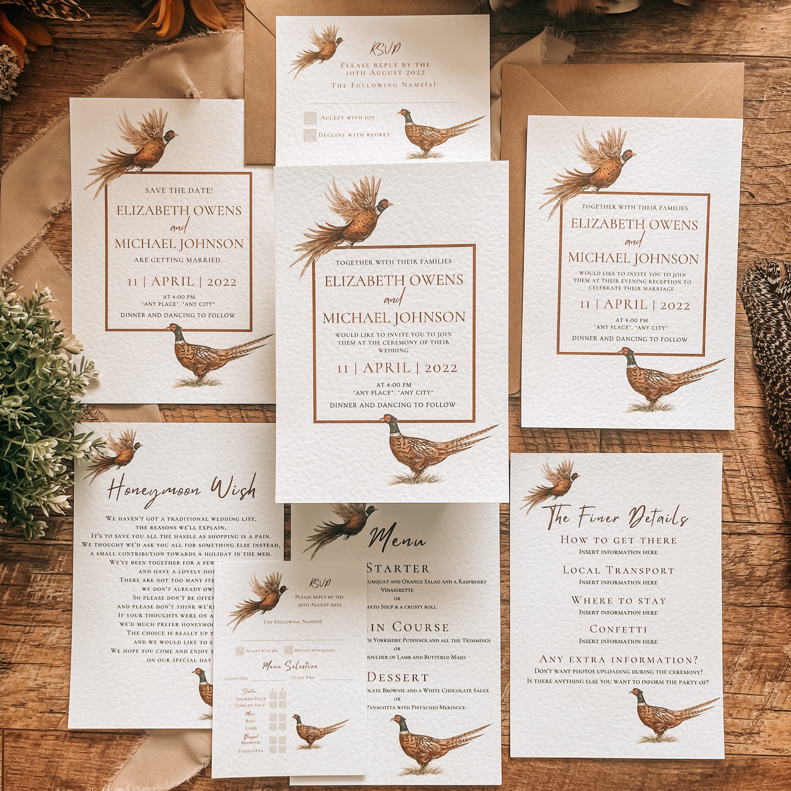 Two Pheasants - Full Range