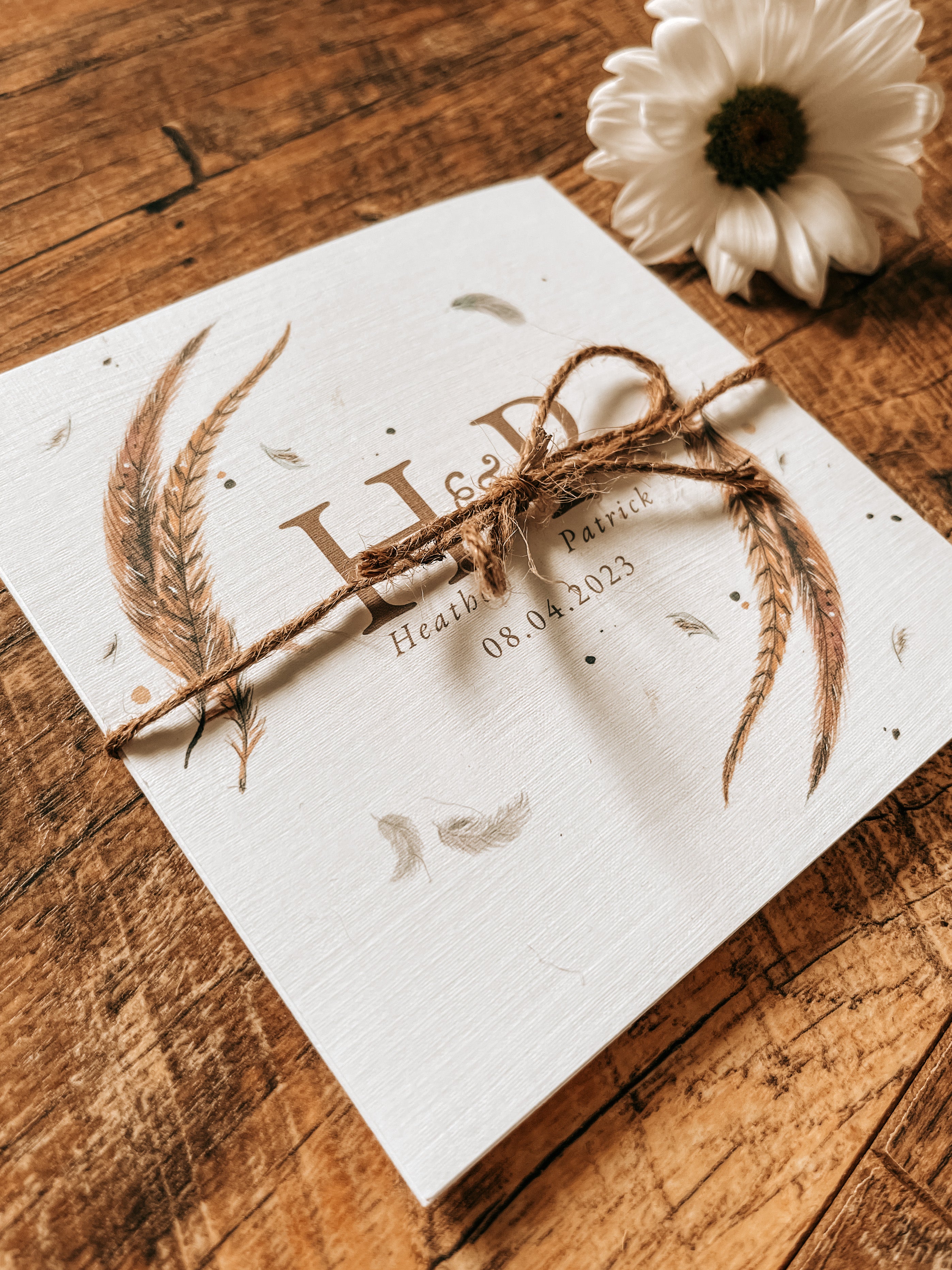 Trifold Pheasant invitation