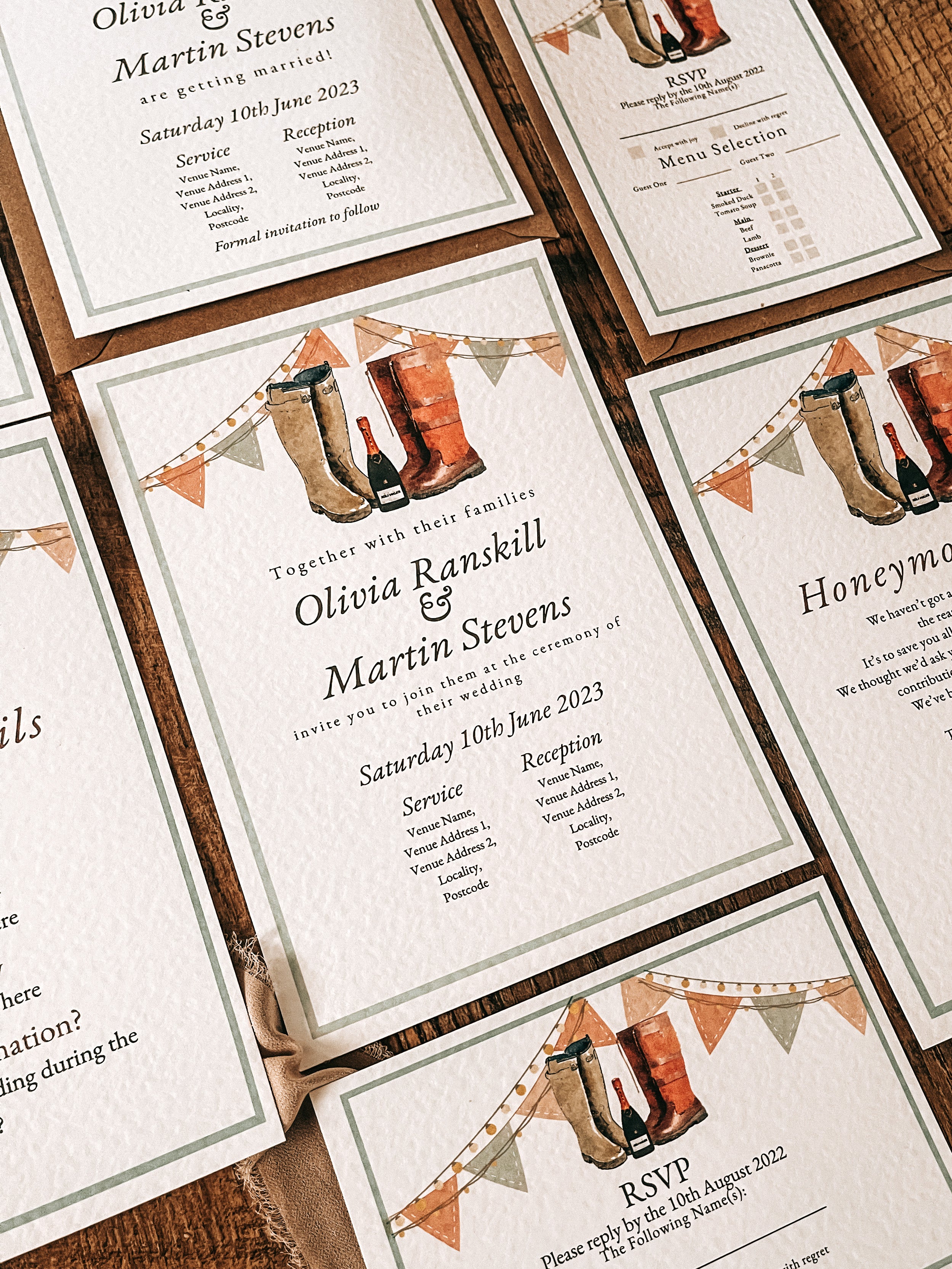 Wellies and Champagne - Full Range