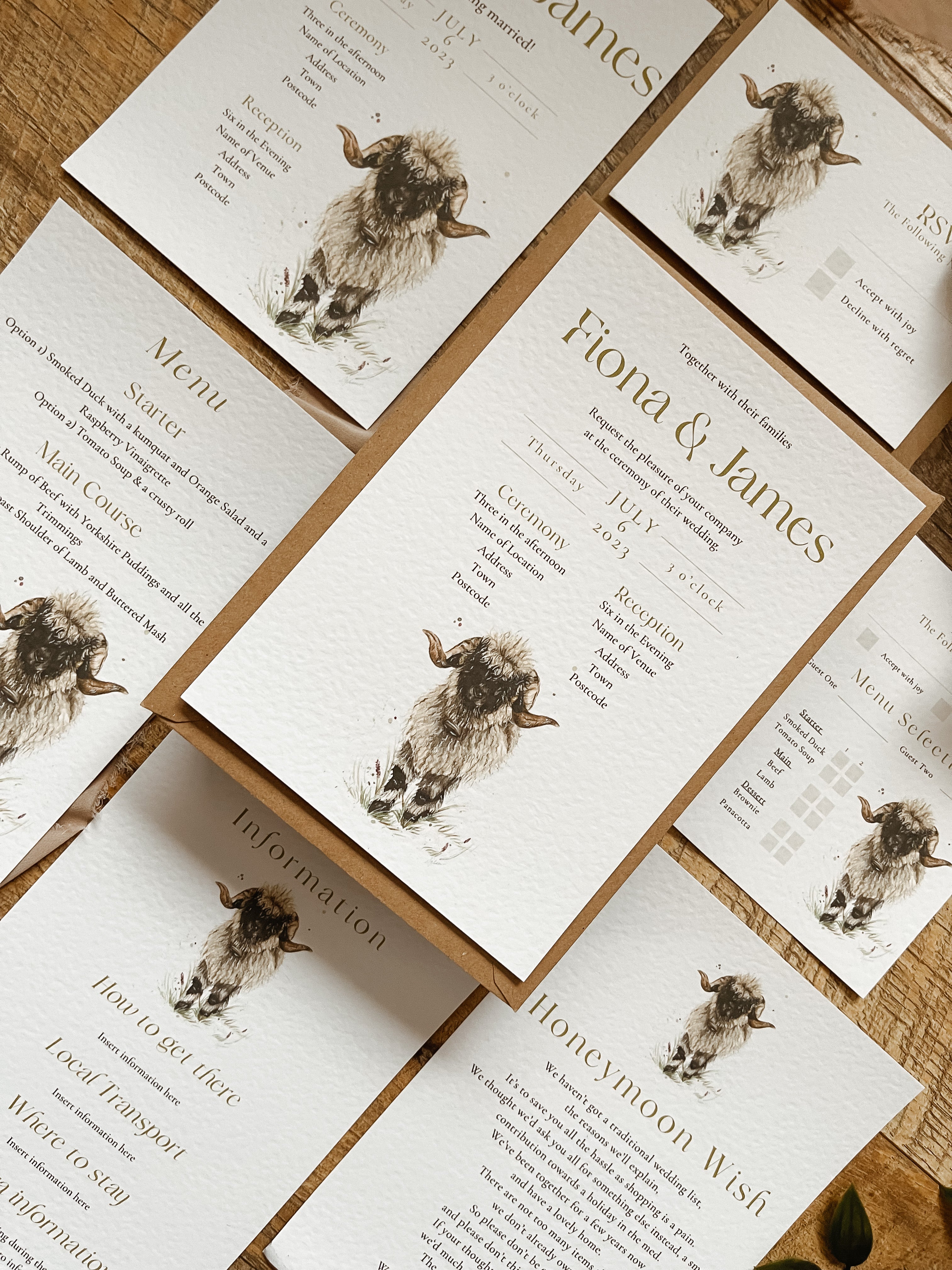 Valais Blacknose Sheep - Full Range